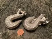 2 campbell T9501424 1/4 clevis grab hook GR 43 2600 pounds