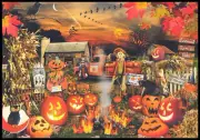 Greeting Card - Bat Bird Cat - Lori Schory - Halloween - 0106