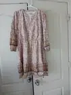 Frye & Company Womans Lined Peasant Dress Medium NWT
