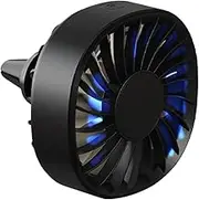 Car Vent Clip Fan - car Air Fresheners Vent Handheld Fan | Portable Fan for | 360° rotating vent fan Hot Weather Cooling Device with LED Lights for Vehicles Trucks | 3 Adjustable Wind Speeds
