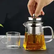 350/550/750ML Glass Teapot with Infuser Clear Heat Resistant High