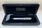Parker Duofold International fountain pen Marbled Pearl, 18K gold B nib, NOS