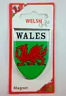 Fridge Magnet - WALES Welsh Dragon Flag Shield Magnet - Welsh Gift Souvenirs