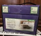 King Size Bedsheets Hotel Bamboo&Aloe Vera Purple Color 6pc-Stays Cool & Soft