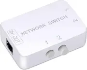 2 Ports Network Switch Splitter Selector RJ45 Network Switch 2X1 Ethernet RJ45 N