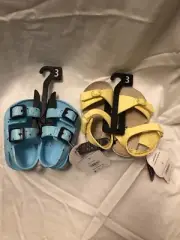 New With Tags Two Piece Set Girls Size 3 Sandals (3M) Wonder Nation Sku92