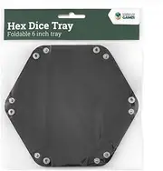 Hex Dice Tray 6" Black