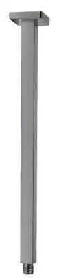 Brasshards CHAI SQUARE CEILING DROPPER 450mm Solid Brass CHROME 11SSD02C