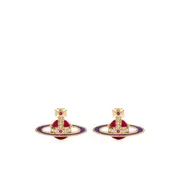 [Vivienne Westwood] Vivienne Westwood Orb-enamel Stud Earrings ONE SIZE GOLD