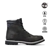 在飛比找Timberland®官方線上旗艦店優惠-Timberland 女款黑色Waterville磨砂革防水