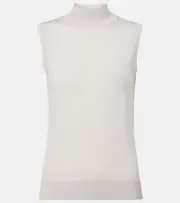 ['S Max Mara] 'S Max Mara Slalom virgin wool sweater UK 14 white