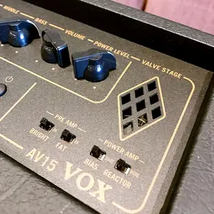 (贈專用導線) VOX AV15 amp 電吉他 音箱 破音 效果器 12ax7 真空管 多元音色 (9.8折)