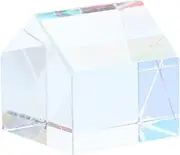 Zerodeko 1 Set Unique Sun Catcher Prism Optical Light Cube Prism for Physics Teaching for Window Decoration Distinctive Birthday Present