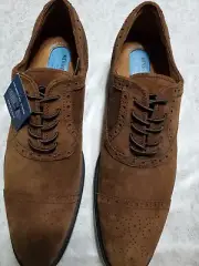 New BrownKenneth Cole Mens Futurepod Lace Up Oxford Dress Shoe Size 10.5
