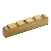 1 Pcs Brass Slotted Bass Bridge Nut Spare Part for 5 Strings Bass 45*6*9.3mm