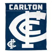 Carlton Blues AFL Polar Fleece Rug Blanket