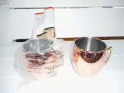 Wolfgang Puck SET OF 2 Copper-Plated 18 oz MULE MUGS w/ CARE INSTRUCTIONS NIB!