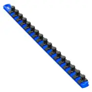 18-Inch Socket Organizer with 17 1/2-Inch Twist Lock Clips, Blue (8405-Blue-1/2)