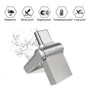 2TB 1TB 128GB Type-C Dual OTG USB 3.0 Flash Drive Mini Memory Stick Waterproof