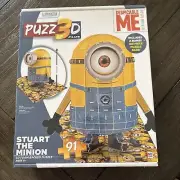 Stuart the Minion- Puzz3D Puzzle Despicable Me -foam backed - Bonus Puzzle Base