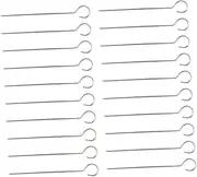3sets Stainless Steel BBQ Skewers Durable Grilling Sticks for Outdoor Barbecue for Family Dinners and Parties Design 20pcs*3