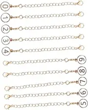 [TEHAUX] Lobster Clasp Pendant Wine Marker Charms Bottle Chain for Cup Personalized Cup Tag Cup Handle Identification Letter Charm Id Initial Letter Charms - Charms White Metal