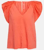[Velvet] Velvet Carly cotton top AU 16 orange