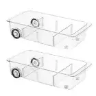 Storage Bins Pantry Rollout Refrigerator Drawer Organizer And Clear Design