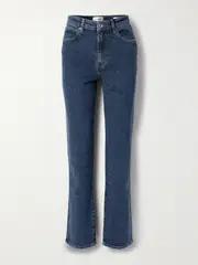 [FRAME] FRAME - The Ruler High-rise Slim-leg Jeans - Mid denim - 29 29 Blue
