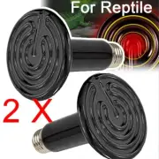 Infrared Heat Bulb Lamp Emitter Reptile Ceramic Heater W NiCrAl To Avoid Scald