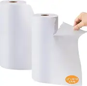 2 Rolls Tear Away Machine Embroidery Stabilizer, 1.8 Ounce Medium Weight 12'' x 50 yd Per Roll, Embroidery Backing for Machine Embroidery Hand Sewing Support