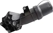 MITZONE Oil Filter Housing Compatible with 2005-2014 Volkswagen Beetle Golf Jetta Rabbit Passat Audi TTRS 2.5L Replace 07K115397D