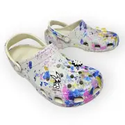 AWAKE NY x CROCS Classic Clog "Paint Drip", Multi (207943-90H) - Men 10, Wom 12