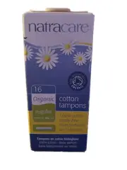 Natracare 100% Organic Cotton Tampons Regular w/ applicator - 16 Tampons