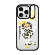 iPhone 16 Pro Impact Ring Stand Case MagSafe Compatible Jay Listening to music