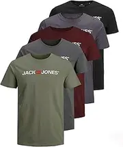 [JACK & JONES] Men's Jjecorp Logo Tee Ss Crew Neck Noos