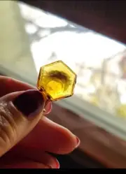 mini glass bottles with cork "AMBER" color