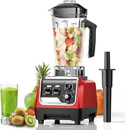 Professional Blender, Powerful Blender for Kitchen with 1800-Watt Motor, 2000Ml Large Capacity and BPA-Free Containers, Countertop Blender for Smoothies, Ice Crushing & Frozen Drinks