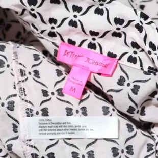 美國設計師品牌【betsey johnson】粉色印花居家睡衣M