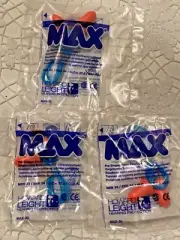 CORDED EAR PLUGS HOWARD LEIGHT MAX LOT 3 PAIRS HEARING PROTECTION NEW IN PACK