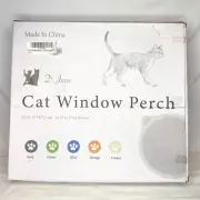 D Jane Cat Window Perch Cat Bed Suction Cup up to 28 lbs OPEN BOX