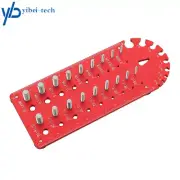 18 Hole 3/32 to 1/2 inch, Nut and Bolt Thread Checker, Thread Chaser Set