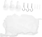 Cuddly Storage Organizer Net Durable Stuffed Animal Hammock for Wall Hanging for Balls Blankets Room Decoration Easy Installation