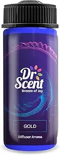 Dr Scent Diffuser Aroma Gold, Feel the Floral Notes of Thai Jasmine, With Fresh Citrus and Soft Hints of Light Mush and Vanilla Gold (170ml)