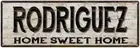RODRIGUEZ Rustic Home Sweet Home Sign Gift Metal Decor 106180084009