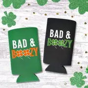 St. Patrick's Day Bad & Boozy Slim Spiked Seltzer Coolies, St. Pady's Day