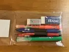 Ballpoint Pen, Eraser Set: Dong-a Anyball 501 + Radic Monami Faber Castell Items