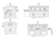 24X40 40X24 GARAGE PLAN APARTMENT ABOVE GAMBREL ROOF PLAN 19-2440-GMB-AP-1
