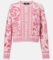 [Versace] Versace Underwater Barocco jacquard cardigan AU 12 pink