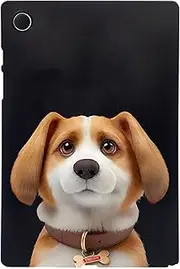 HYAUUcase Case for Samsung Galaxy Tab A8 10.5 2021 2022 SM-X200 X207,Slim & Lightweight TPU Cute Cartoon Back Protective Cover,Shockproof Impact Resistant (Rabbit Hunting Dog)